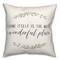 Wonderful Place 18" x 18" Indoor/Outdoor Pillow